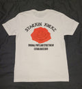 White Red Rose tee