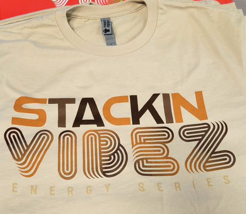 Tan STACKIN VIBEZ Tee