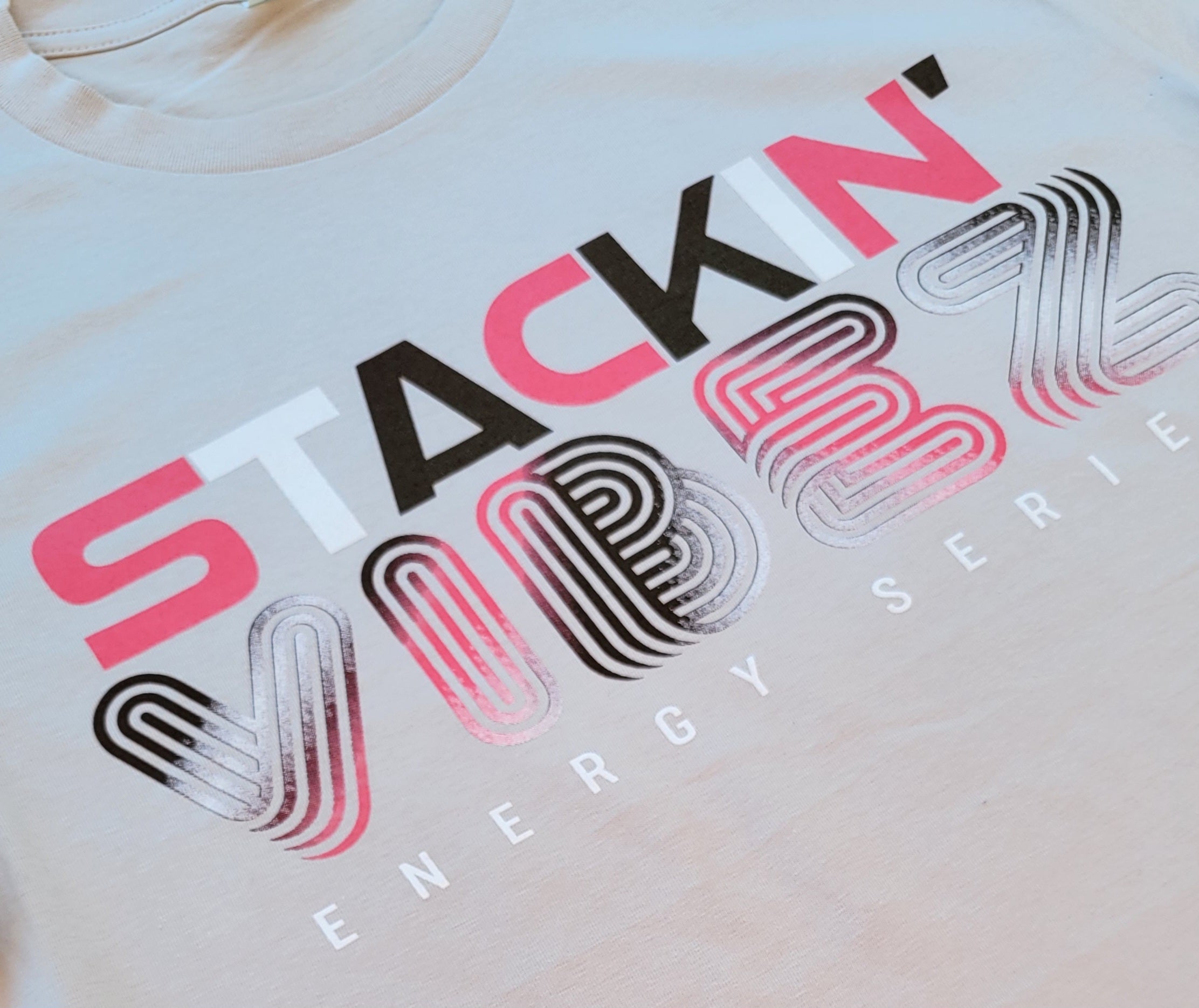 Gray & Neopolitan STACKIN VIBEZ Tee