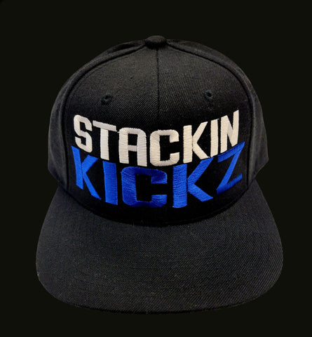 Black/White/Royal Blue Big Stackin Snapback
